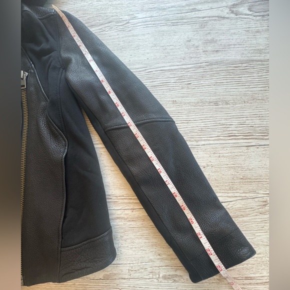 NWOT Helmut Lang 100% Lamb Leather Jacket 2 Asymmetrical Zip Double Lined Coat S - Picture 16 of 16